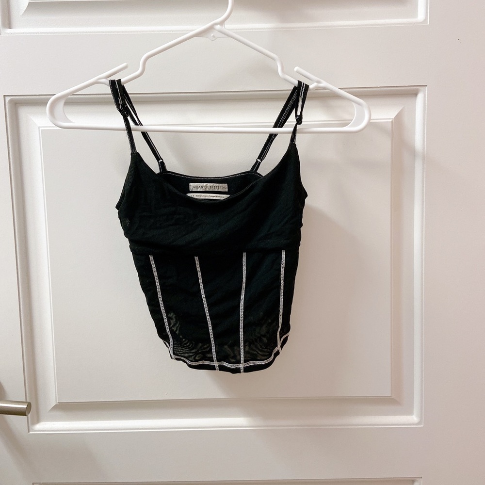 Black tank top